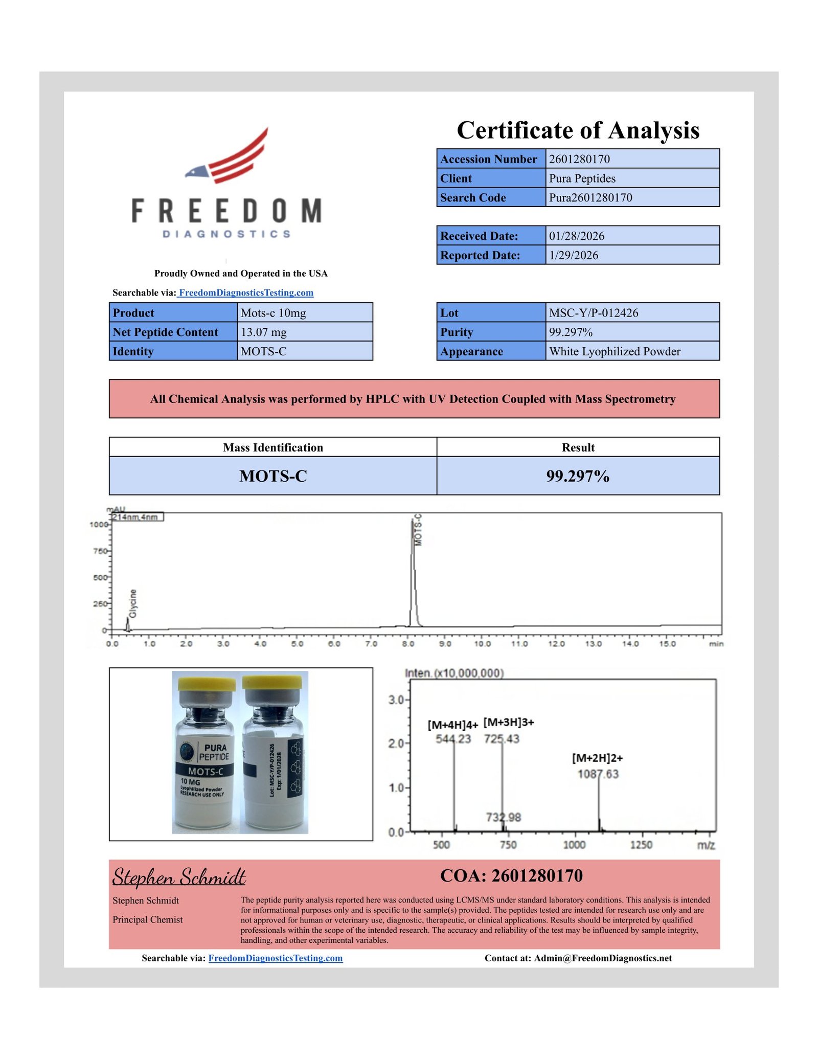MOTS-C 10mg research product image 2