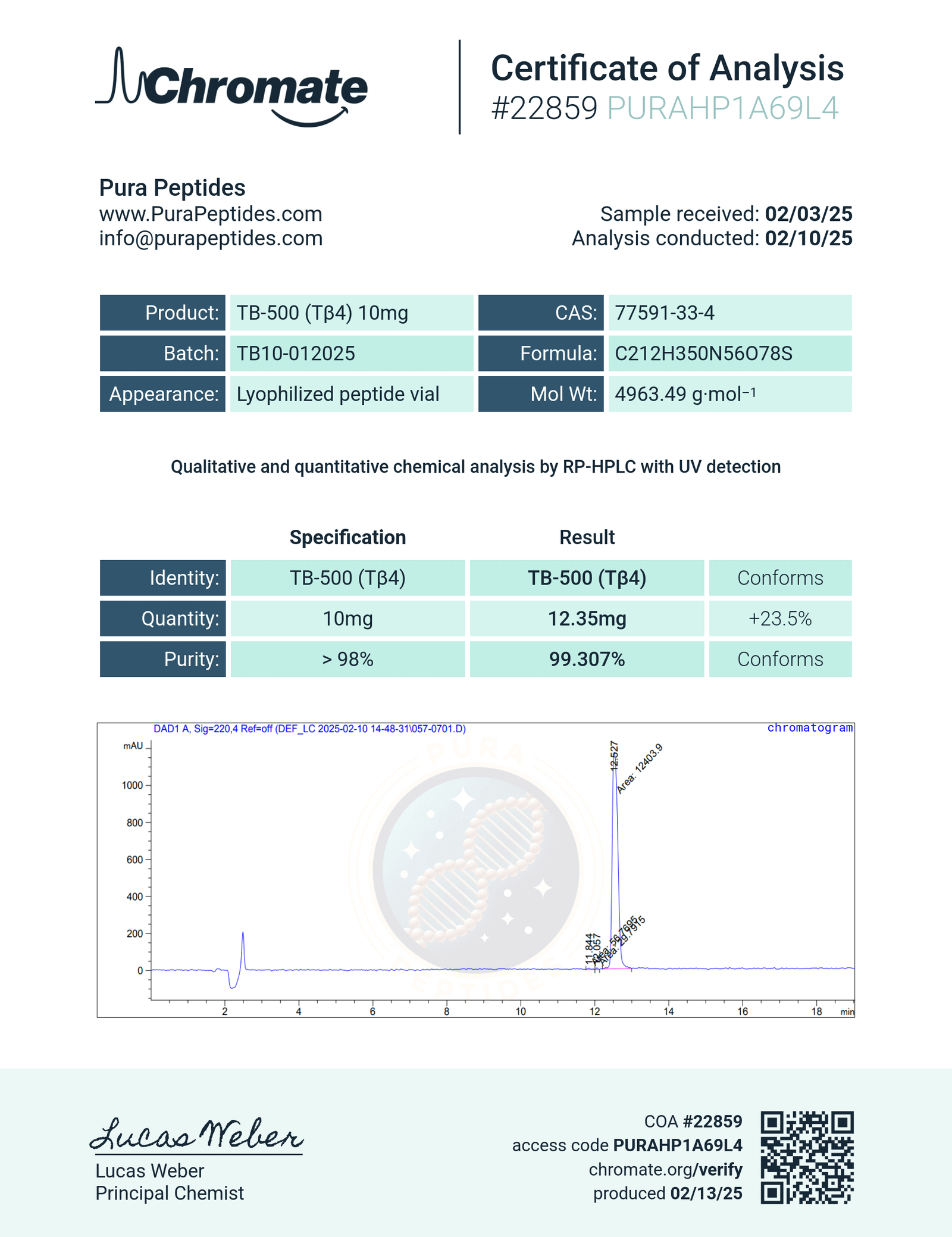 TB-500 10mg research product image 2