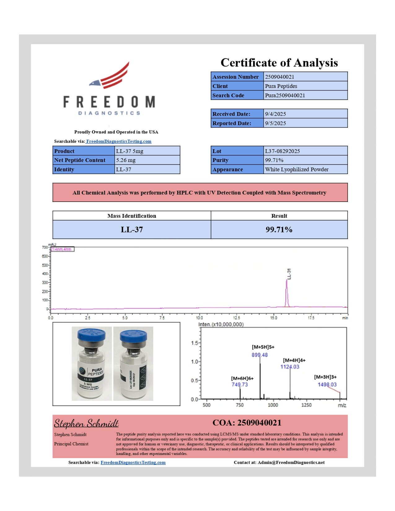 LL-37 (5 MG) research product image 2