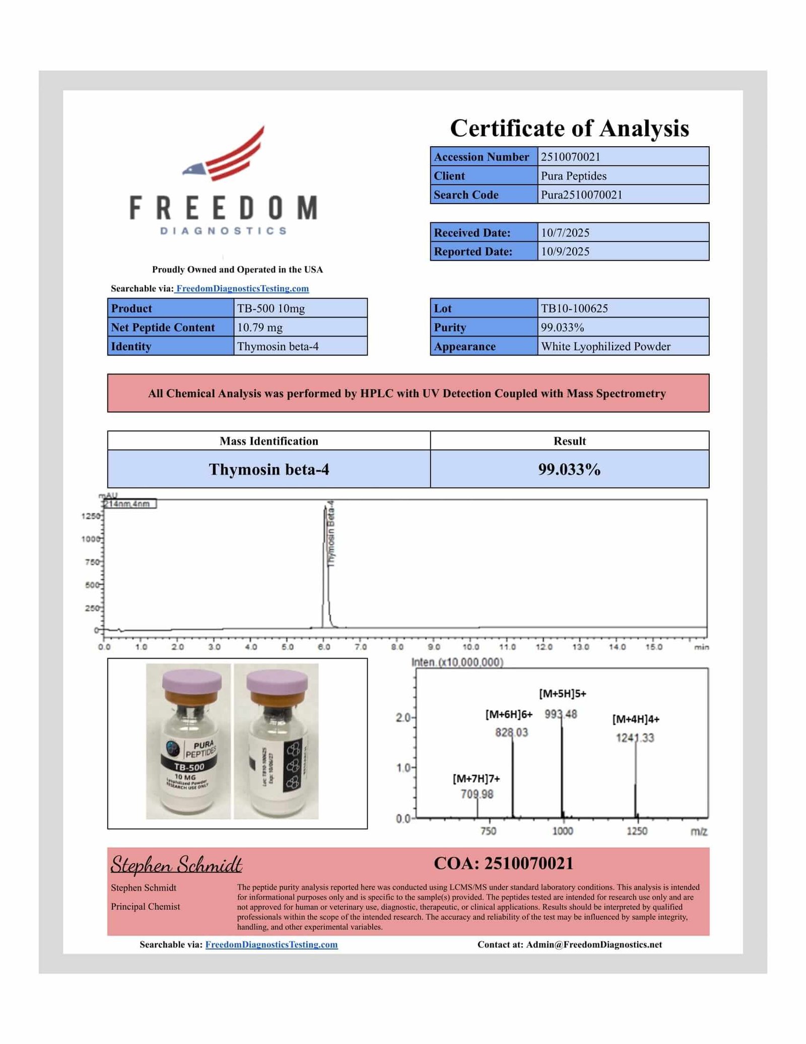 TB-500 10mg research product image 3