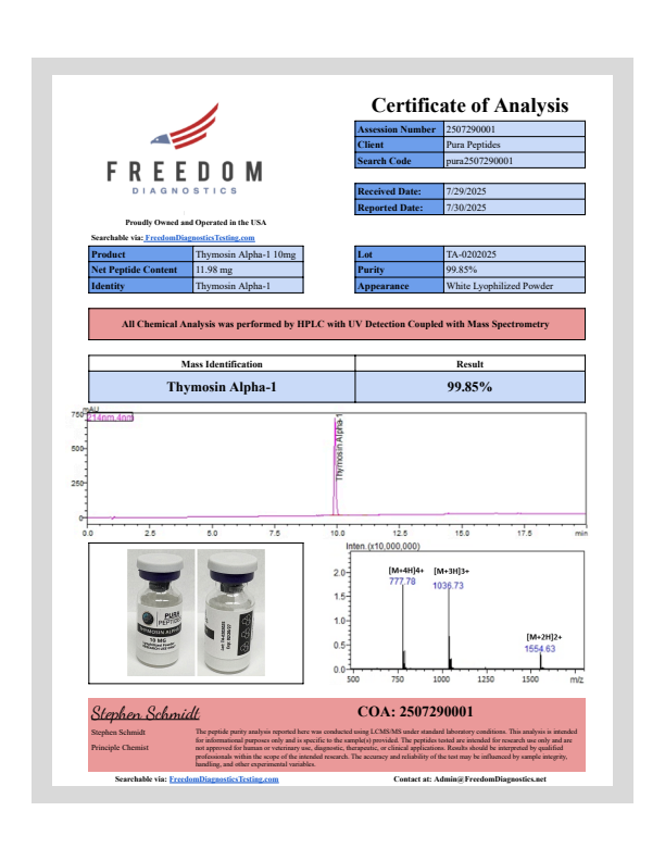 Thymosin Alpha-1 research product image 2